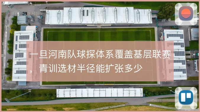一旦河南队球探体系覆盖基层联赛，青训选材半径能扩张多少